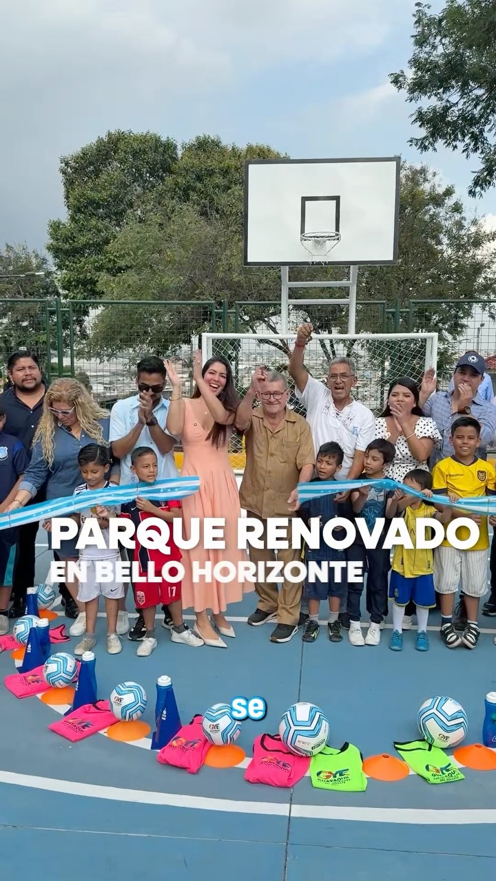 Entregan parque Pancho Jácome en Bello Horizonte para 23 mil vecinos