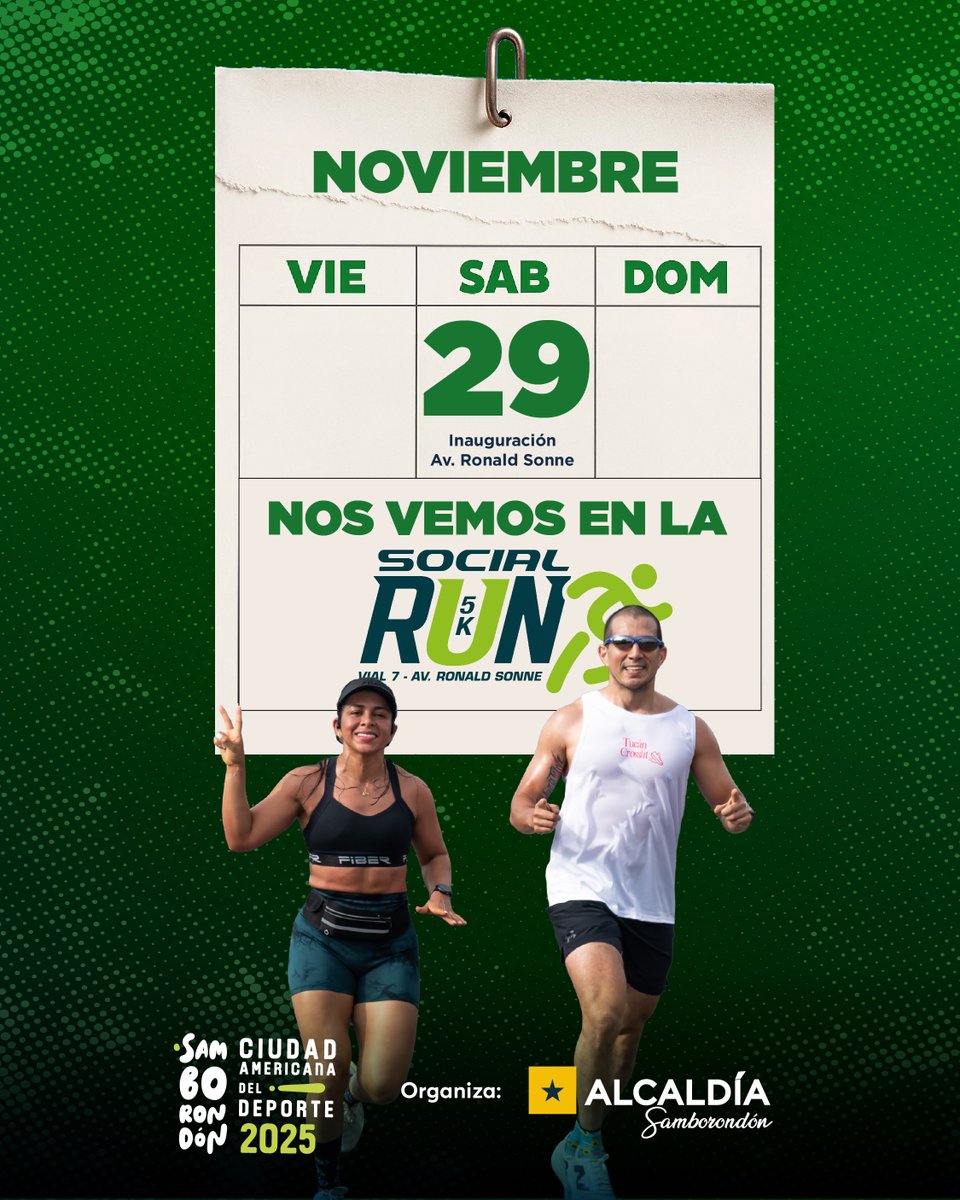 Inauguran Avenida Ronald Sonne en Samborondón con una Social Run este sábado