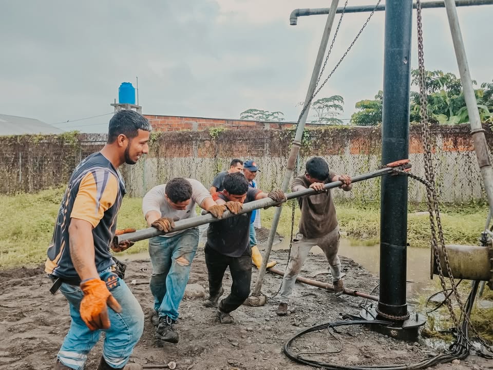 Alcaldía de El Triunfo repara bomba clave para recuperar el servicio de agua