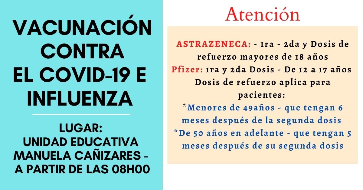 Lomas de Sargentillo reabre vacunación contra covid e influenza en enero