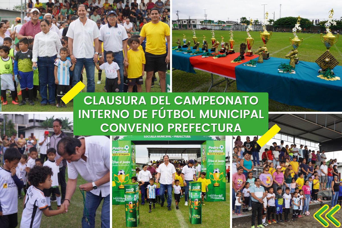 Clausuraron el torneo interno de fútbol entre la Escuela Municipal y la Prefectura del Guayas