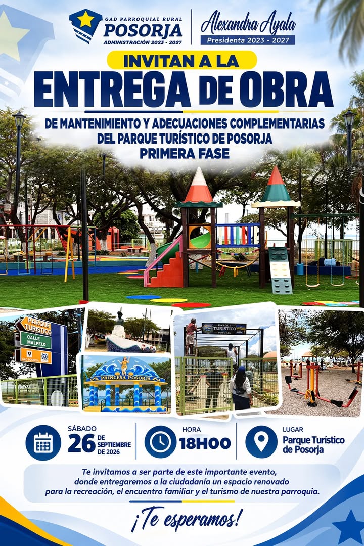 Parque Turístico de Posorja abre sus puertas renovadas este sábado
