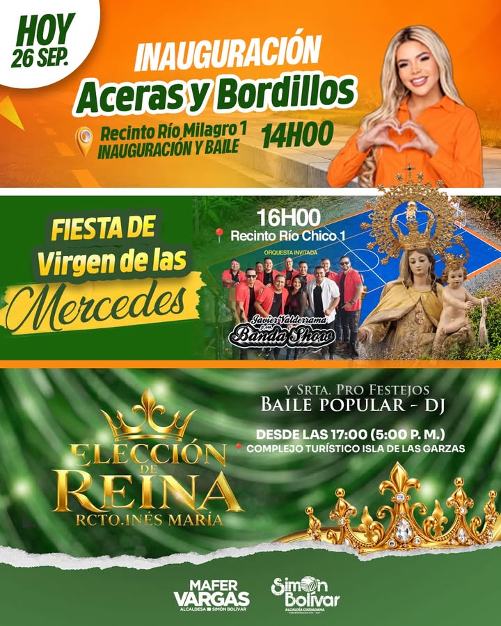 Simón Bolívar agenda actividades comunitarias en tres barrios este sábado