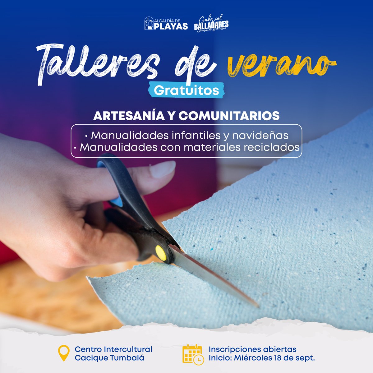 Inscripciones abiertas para talleres de verano en Playas este lunes 16