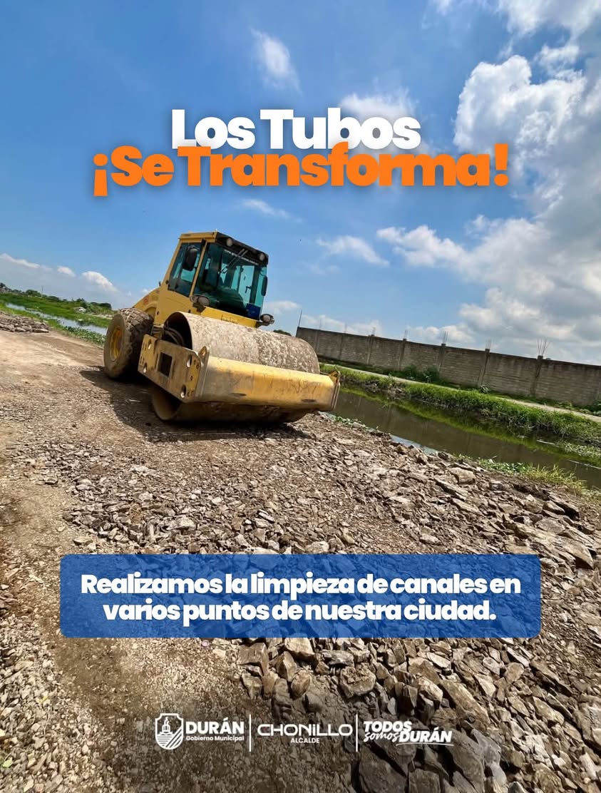Obras de reconformación vial en Los Tubos mejoran circulación para 1.500 duraneños
