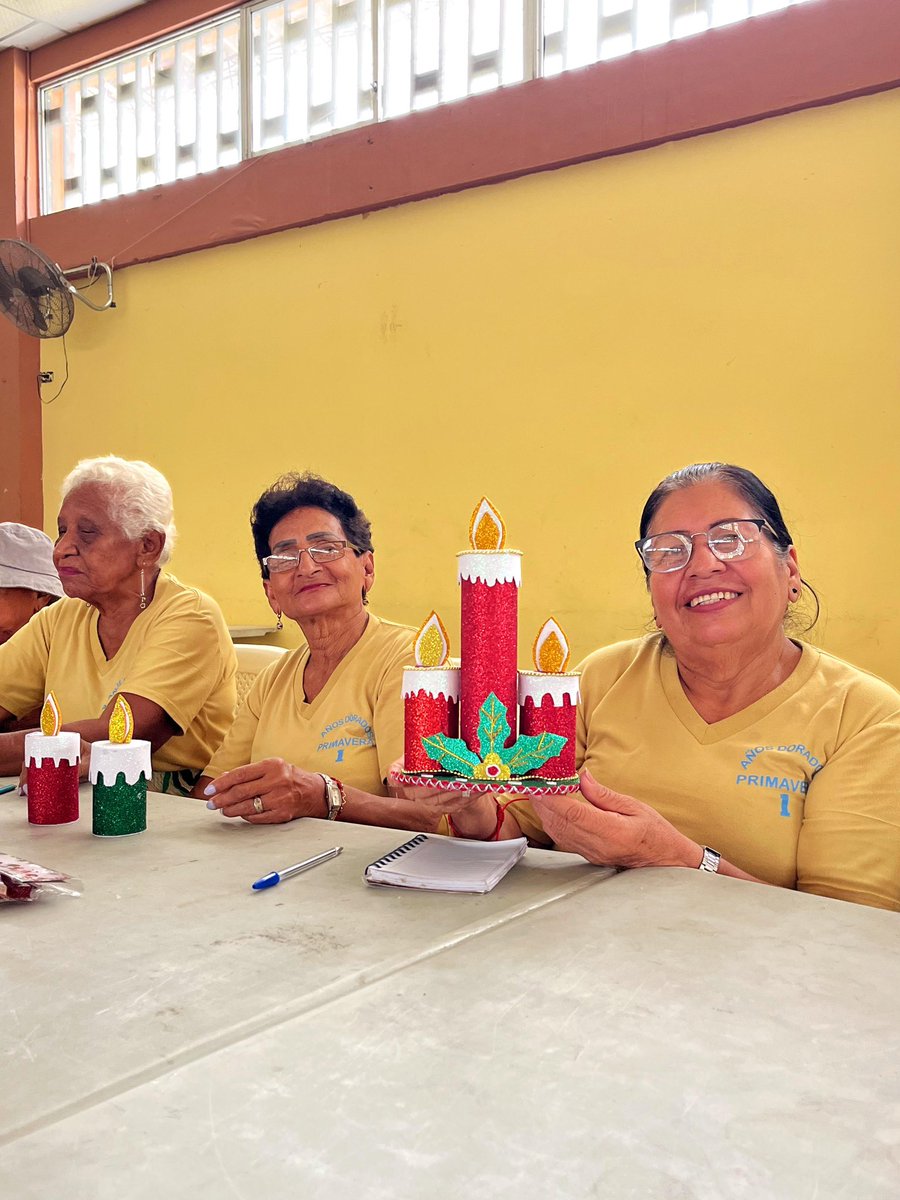 Adultos mayores celebraron espíritu navideño en Casa Comunal Primavera 1